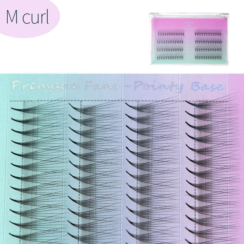 6D M Curl L Curl Special Curl Promade Fans Eyelash Extensions