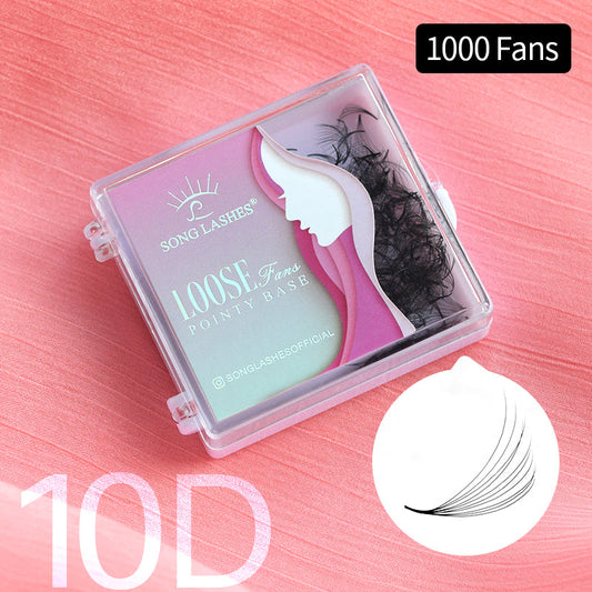 10D Loose Fans Pointy Base Promade Fans Eyelash Extensions【1000fans】